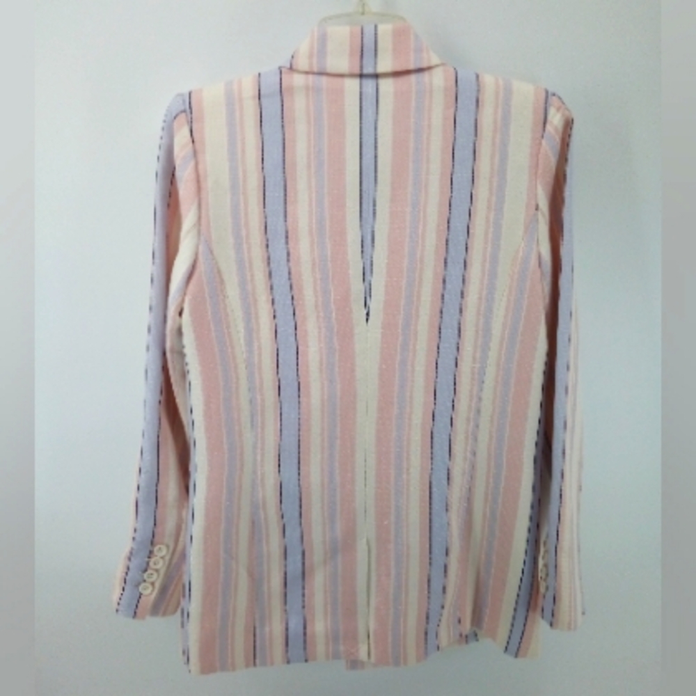 NWT $376 Rebecca Minkoff Grace Striped Double Breasted Jacket Capri Pants Suit 2 - Picture 5 of 16